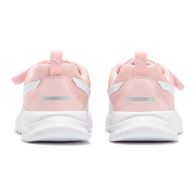 Puma Evolve Run Cushioning Low Top Kids Casual Shoes Kids sneaker Pink White 389689-02