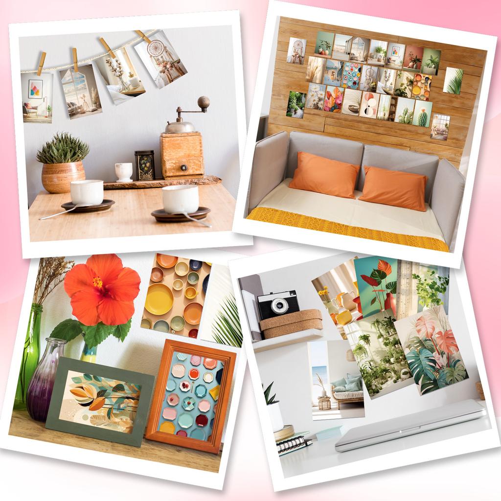 50 Nordic Style Cards, Handwritten Romantic Text Postcards, Retro Literary Greeting Cards, Photography Soft Cover Cards