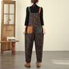 Versatile Plus Size Denim Overalls: Stylish, All-Season, Printed Casual Wear