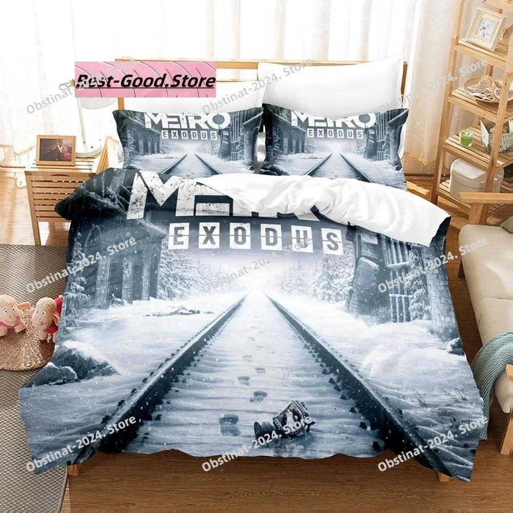 Metro Exodus Bedding Set Printed Single Comforter Quilt Bed Cover Duvet Cover Pillow Case 3 Pieces Sets Kids Adult Size Game Bed