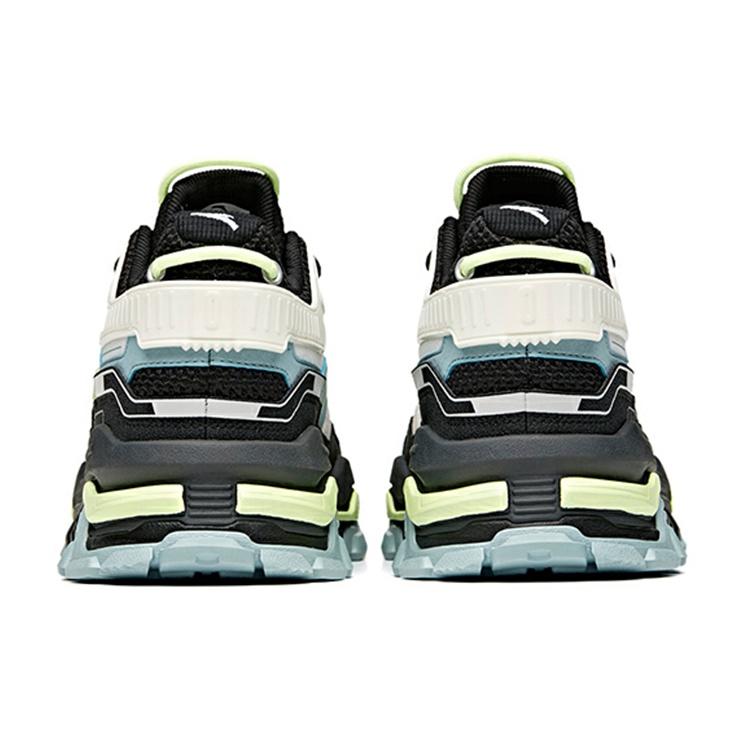 Anta Dieying Slip Resistant Coverage Abrasion Resistant Low top Skateboard Shoes Men's Black White Gray 912118026-2