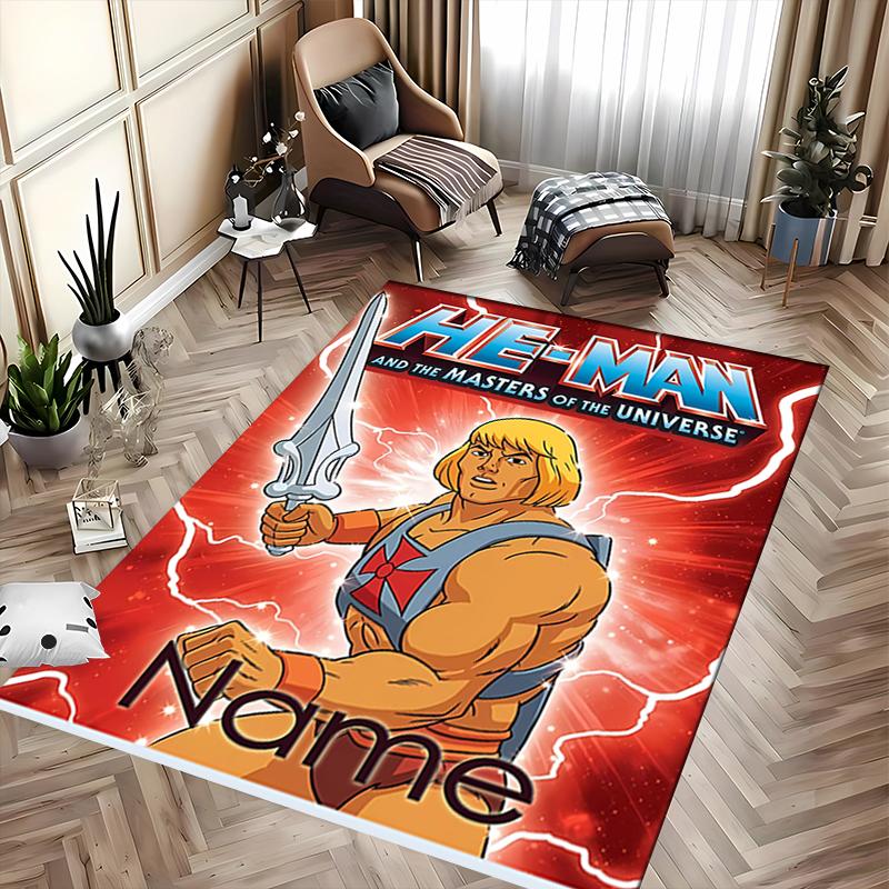 Tappeto Personalizzato He-Man e i Padroni dell'Universo - Perfetto per Cucina, Bagno, Lavanderia Disponibile in Taglia Grande, Regalo Al