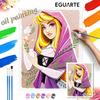 Sleeping Beauty Princess Aurora Oil Painting Art Set Handmade Diy Gift Home Decoration