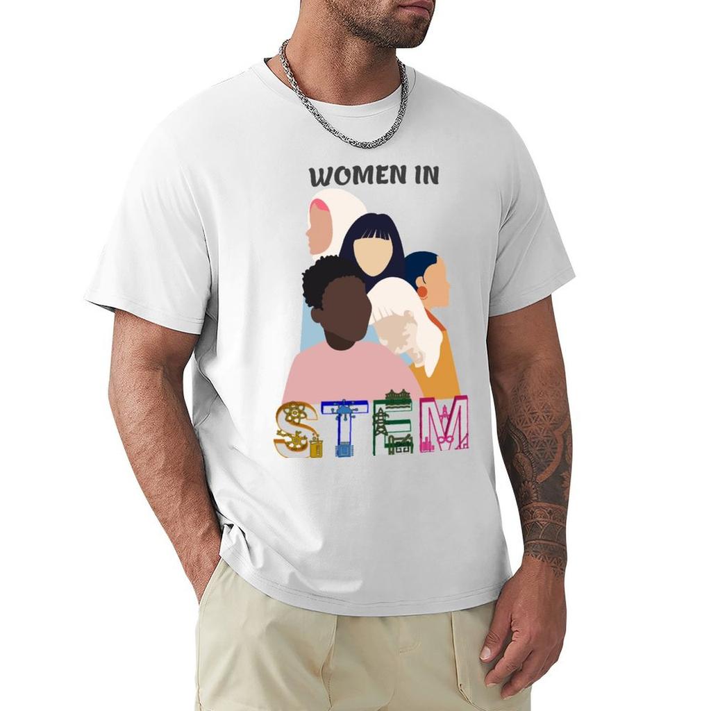 Women In Stem T-Shirt Hippie Clothes Summer Tops Vintage Anime Shirt Mens Graphic T-Shirts Hip Hop