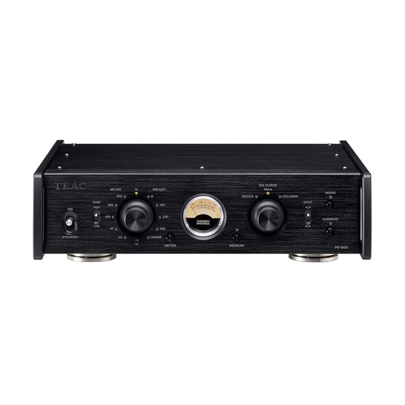 

TEAC PE-505-B dual mono phono equalizer amplifier black