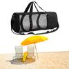 Fins Storage Carrying Tote Foldable Scuba Diving Gear Storage Bag Diving Mesh Duffel Bag for Scuba Surfing Snorkeling Equipment