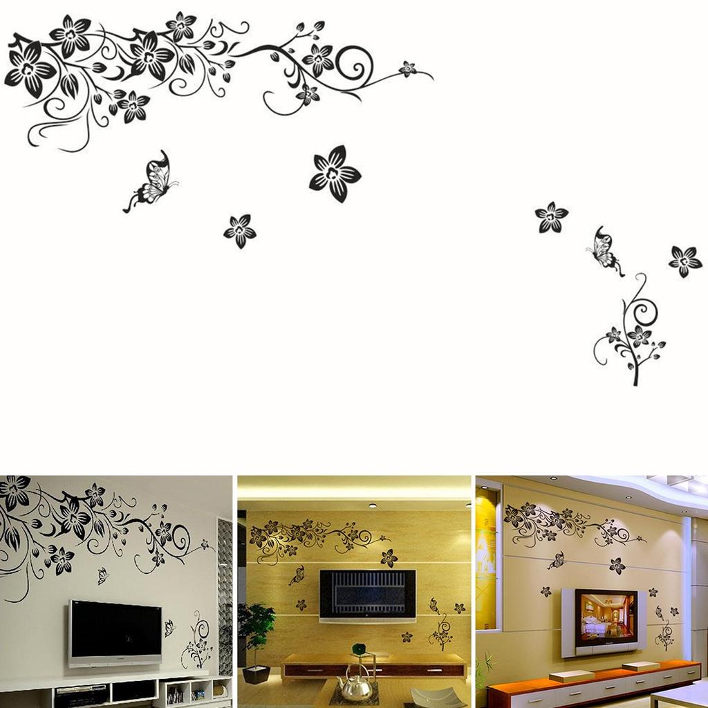 Stickers Wall Sticker Tools Vine Wall Wall Decals 1pcs Flower Home Living Room Removable Accessories Art Bedroom