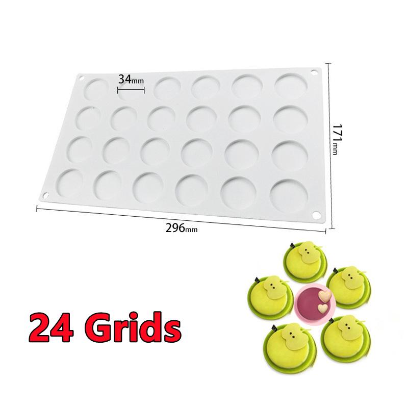 New 24/12/4 Cavity Wax Seal Stamp Mold Silicone Pad Mat DIY Craft Wax Sealing Mat Tool Scrapbooking Gift Package Invitation Card