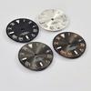 NH35 29mm No Logo Sterile Sunburst Watch Dial For NH35A NH36 Movement Green Luminous Silver/Rose Gold Roman Numeral Nail Dial