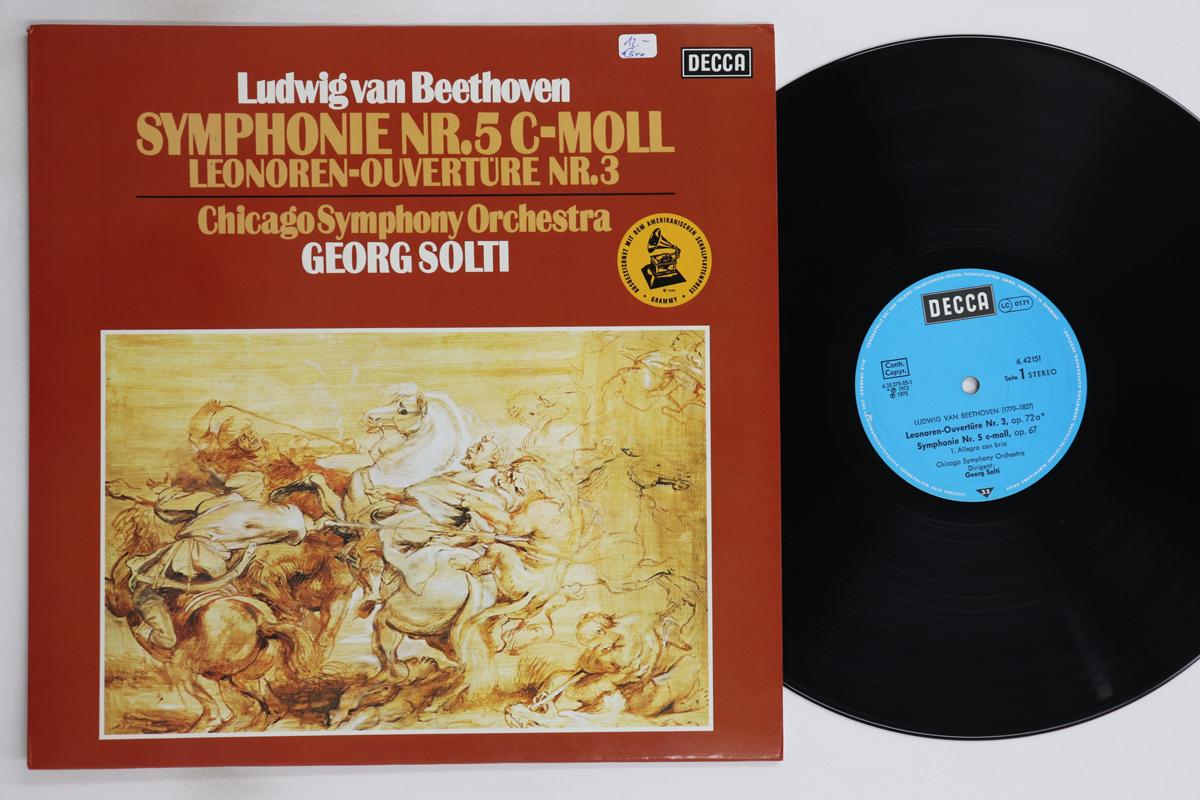 

LP Record GEORG SOLTI, CHICAGO SYMPHONY ORCHE - Beethoven Leonoren Ouverture Nr3 C 642151 DECCA 1975 Germany Classical Used
