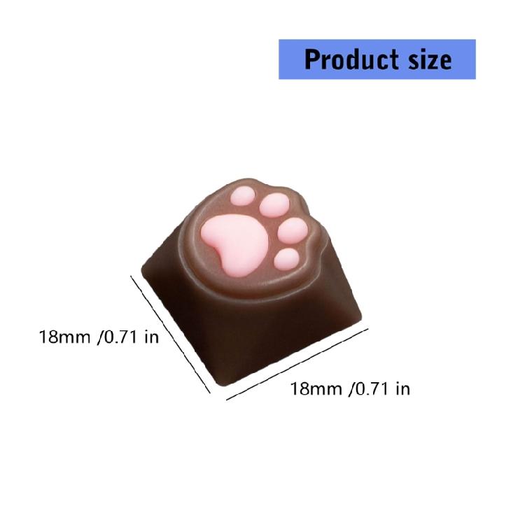 Color Resin Kitten Keycap for Mechanical Keyboards Perfectly Gift for Gamers and Keyboards Customizers