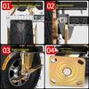 8-10 Inch Thickened Aluminum Alloy Inflatable Rubber Universal Caster Wheel for Handcarts