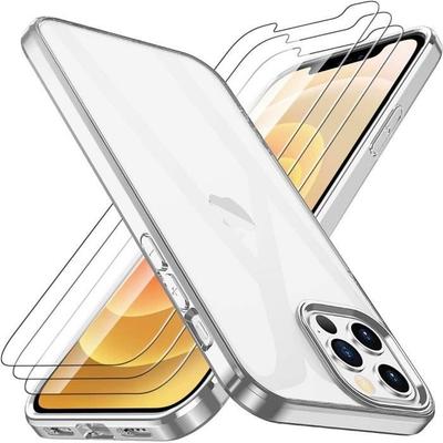 Protective Case - for iPhone - 13 Mini - Silver - 2 Tempered Glasses - Ultra Thin