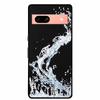 3D Flowers Case For Google Pixel 7a 5G Case Emboss Relief Floral Black Silicone Soft Back Covers For Google Pixel 7a Case Fundas