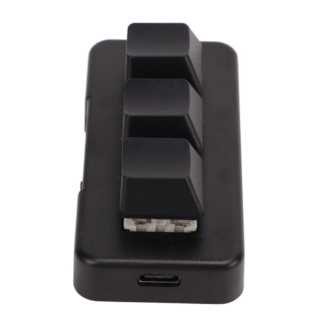 Mini 3-Tasten-Steuertastatur mit USB-Kabel Benutzerdefinierte Drehknopf-Tastatur Programmierung Makro-Tastenfeld