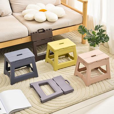 Folding Bench Multifunctional Footstool for Toddlers Seniors Portable Plastic Stool with Handle Outdoor Fishing Stool