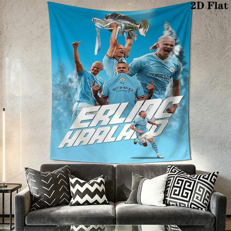 football star Wall Hanging Printed Fabric Blanket Decorative Tapestries for Bedroom Living Room Home Decor