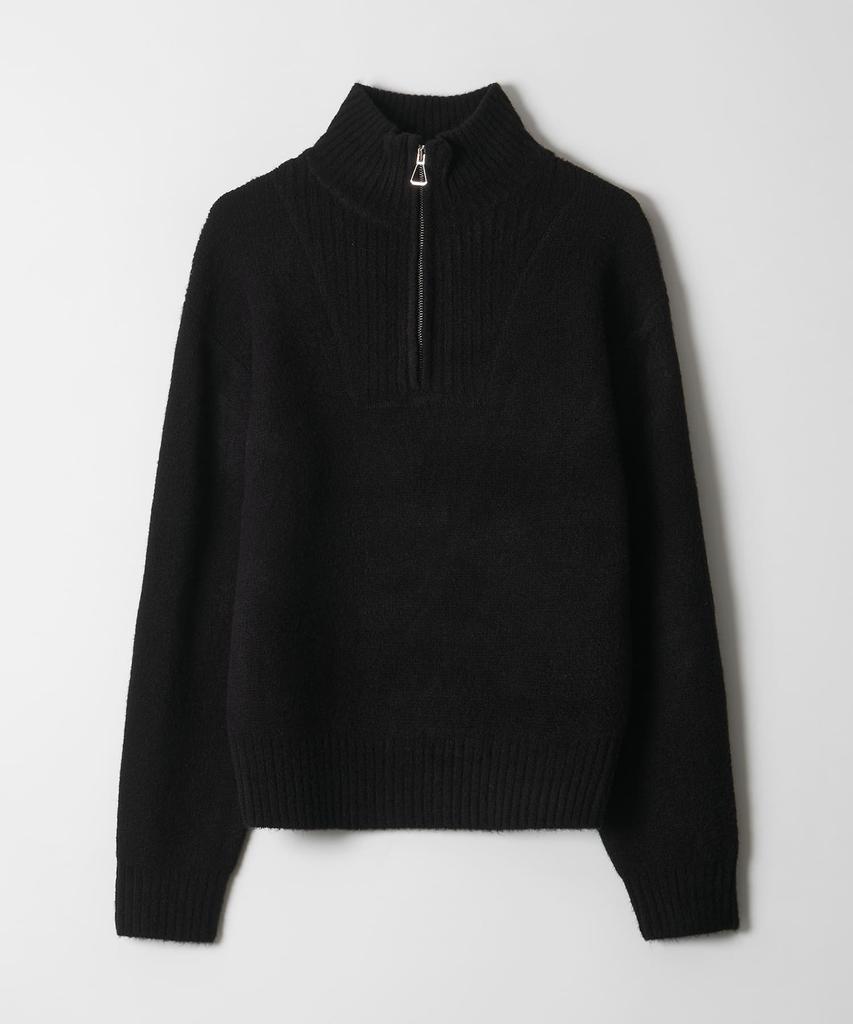 DTHIRTYONE Half-Zip Turtleneck Sweater (Black)