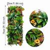 DIY Artificial Plant Wall Panel 75x25cm Flower Simulation Maple Plant Sheet Durable Lifelike Fake Green Grass Mat Privacy Screen