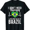 Brazil Flag Holiday Brazil Flag Heartbeat Summer Cotton Oneck Short Sleeve Tshirt
