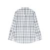 PALAP Unisex One-Pocket Check Point Oversized Shirt_Pl26S3Sh062_Bk