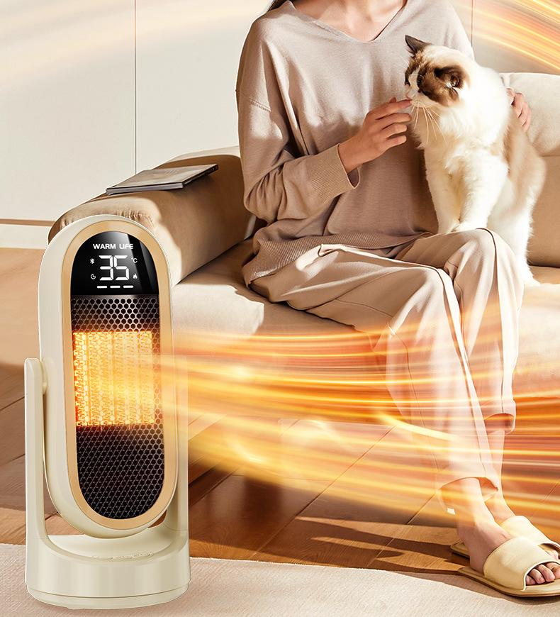 Desktop Vertical PTC Graphene Space Heater with Automatic Oscillation