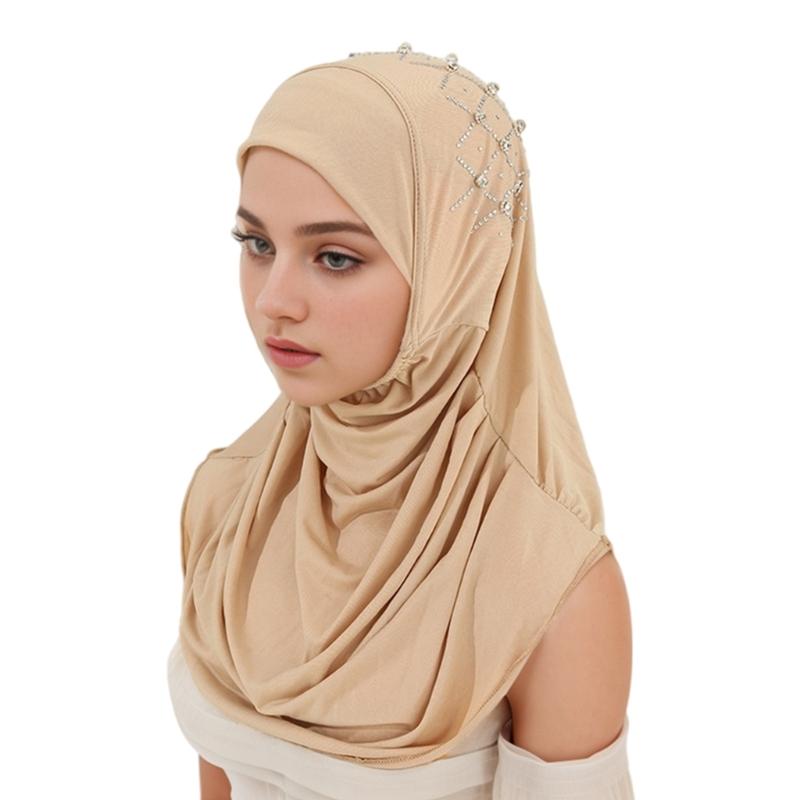 Islamic Pray Turban Caps for Woman Outdoor Elastic Hijab for Culture Enthusiasts