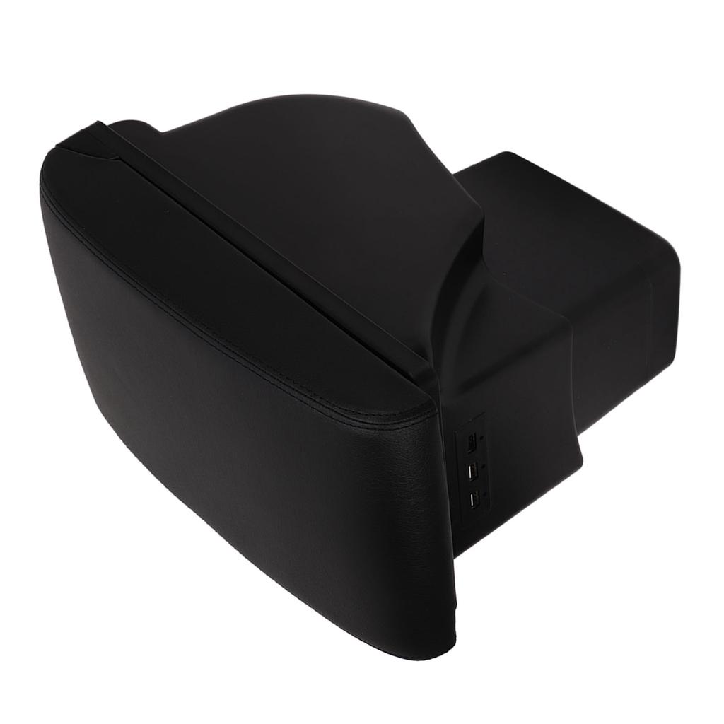 Double Layer Center Console Armrest Box with 3 USB Ports Auto Interior Upgrade Replacement for Kia Soul 2006‑2017