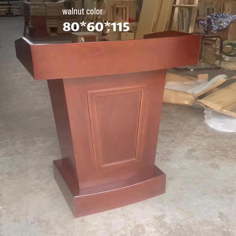 Walnut Solid Wood Podium Lectern