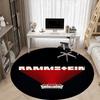 1PC RAMMSTEIN Office Round Rug, Non-slip, Soft and Durable Office Rug for Interior Decoration, Perfect for Office Yy250915157