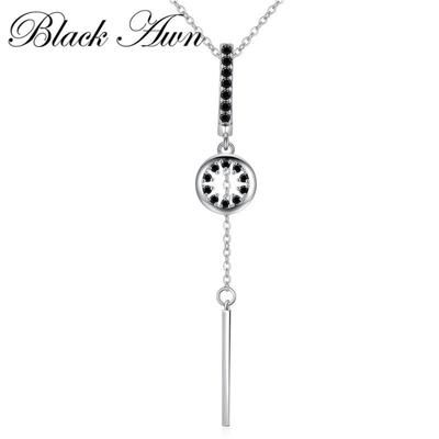 Black Long Pendant Necklaces