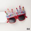 Party Fun Birthday Glasses Photo Props Plastic Decorative for Memorable Occasions