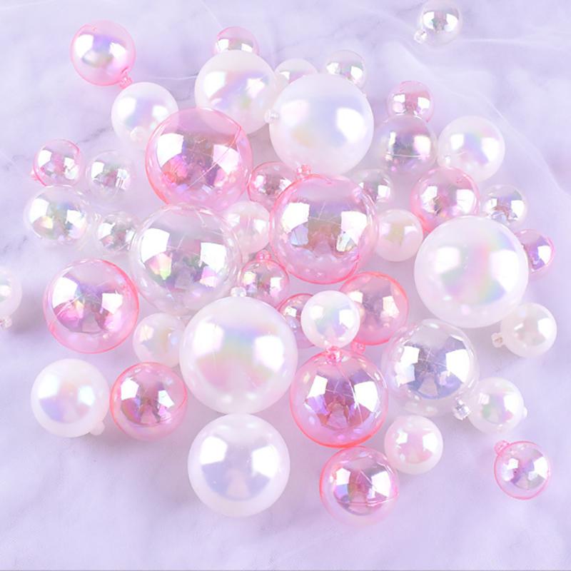 Colorful Spherical Cake Top Transparent Balloon Cupcake Diy Decoration Birthday Party Wedding Anniversary Decoration