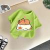 Children's Casual Short-sleeved T-shirt - Summer Boys' And Girls' Loose Capri Ballo T-shirt