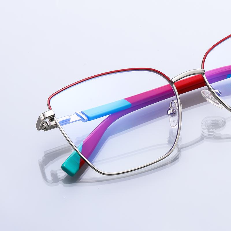Metal Colorful Cat Eye Reading Glasses Women Blue Light Blocking Presbyopia Eyewear Fashion Computer Glasses