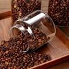 High Borosilicate Glass Storage Jar with Acacia Wood Lid for Spices, Dried Fruits, and Grains