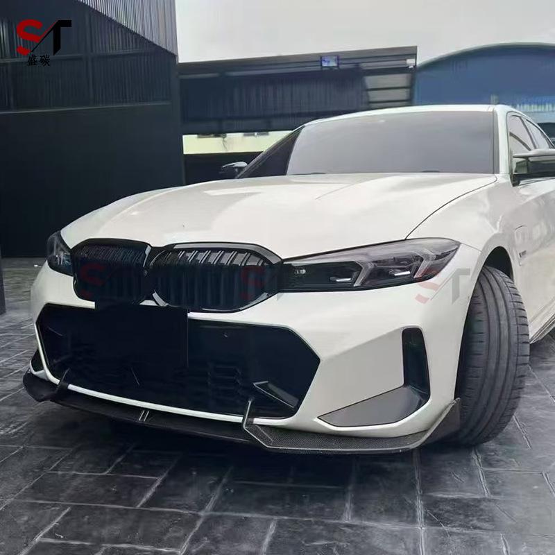 BMW 3 Series G20/G28 Carbon Fiber Front Lip Spoiler & Bumper Diffuser - AD Style