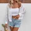 New Autumn and Winter Elegant Women's Lace Patchwork Zipper Front-opening Casual Jacket