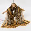 New Print Chiffon Scarf Shawl Women Sunscreen Silk Scarf Turban Long Wrap Beach Travel Outdoor Accessories Trendy Headband