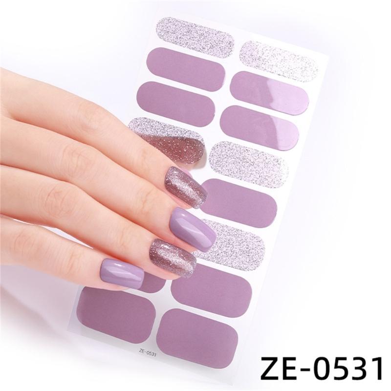 Semi Cure Nail Stickers for Beginner Women Girl