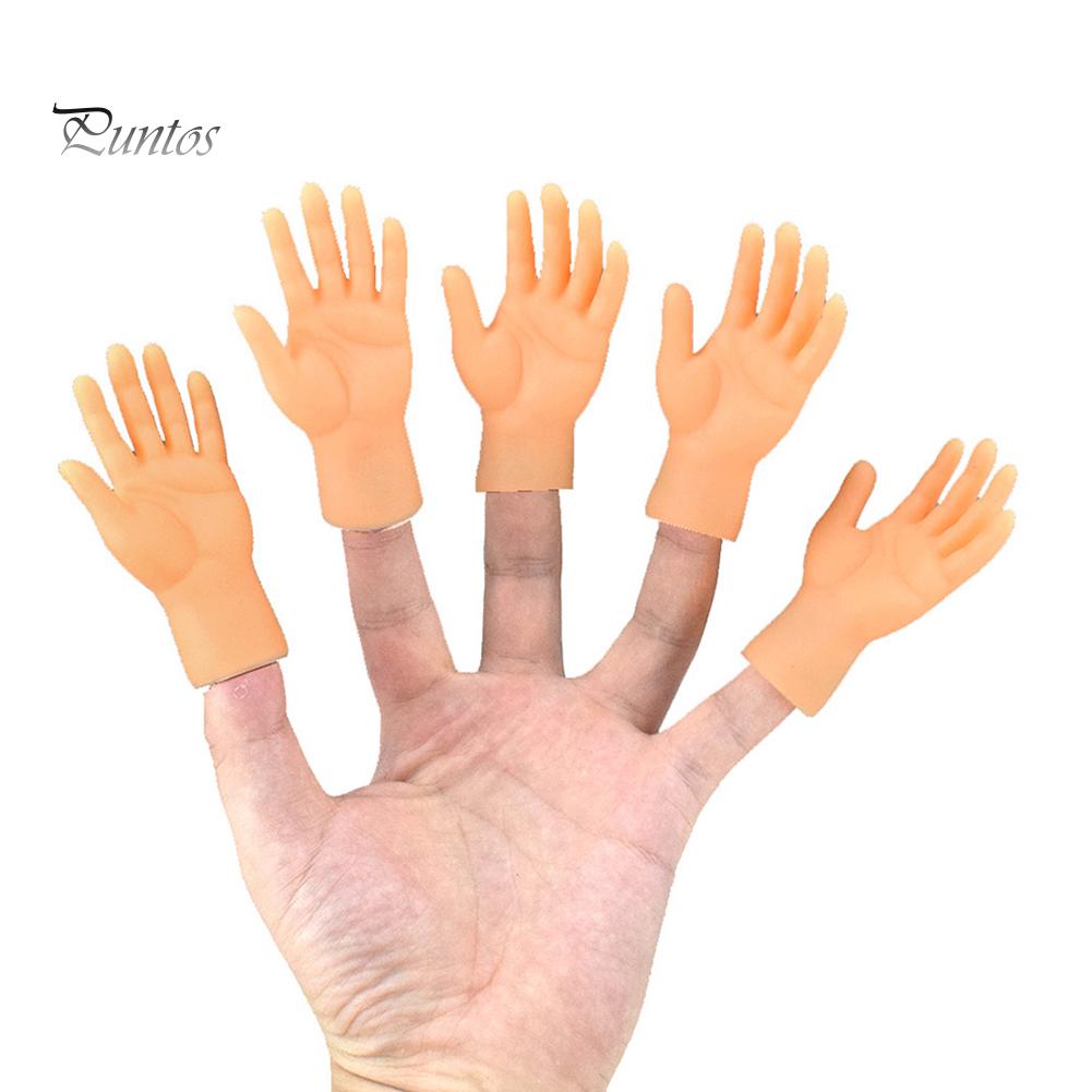 Puntos Children Toy 2Pcs Funny Simulation Left Right Mini Hands Finger Sleeve Puppets