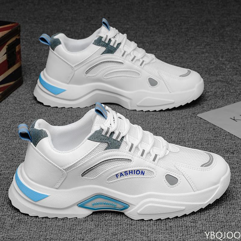 Summer lightweight breathable sports shoes fashionable versatile mesh running shoes casual comfortable trendy men's sneakers