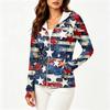 Women's Fashion Zip Up Hoodie Lightweight Long Sleeve Hooded Jacket with Pockets Printed Casual Outerwear for Sun Protection