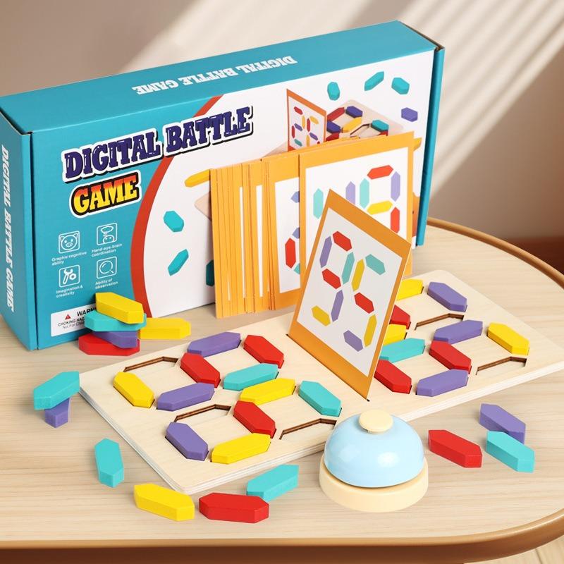 Kids Number Building Blocks Montessori Educational Toy Color Cognition