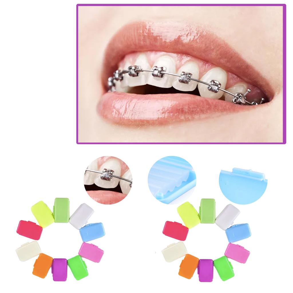 20PCS Teeth Dental Wax Healthy Portable Comfortable Stimulation Relief Orthodontic Wax for Braces Aligners Wearer