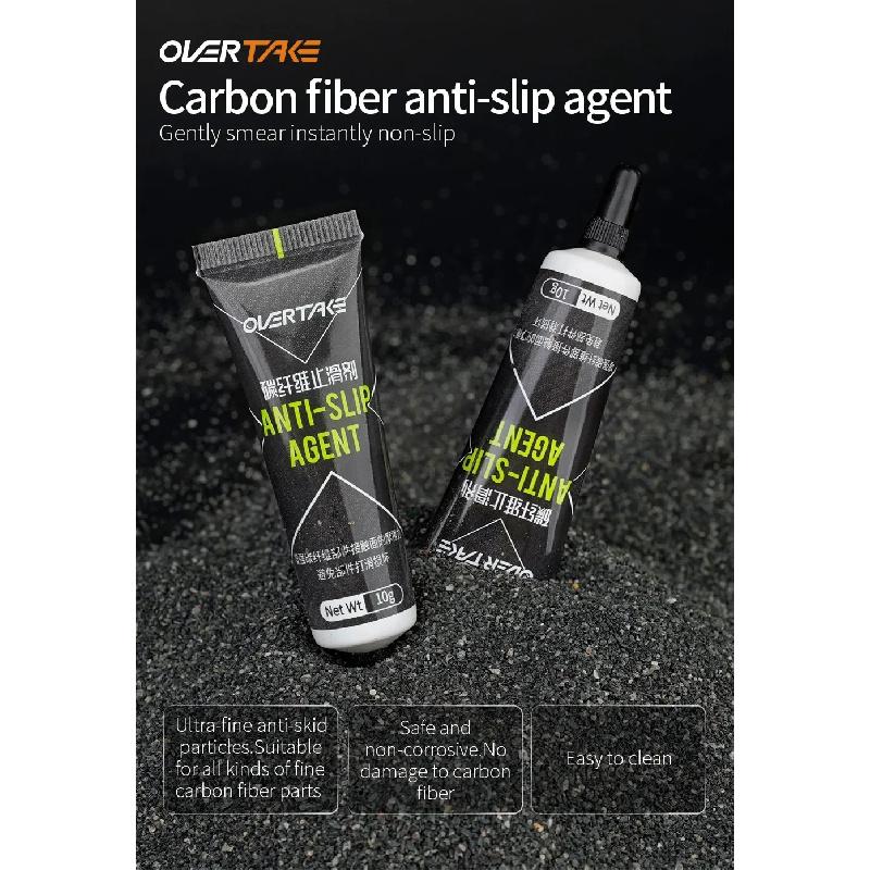 OVERTAKE Carbon Fiber Anti-Slip Paste 10ml Bicycle Seatpost/Handlebar Grip Glue for MTB/Shimano Non-Slip Lubricant