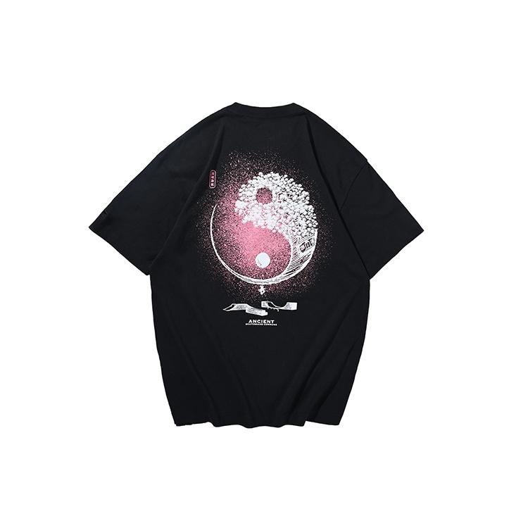 Li-Ning Skateboarding Yin Yang Graphic Loose Fit T-shirt Black Men s AHSR509-1 M
