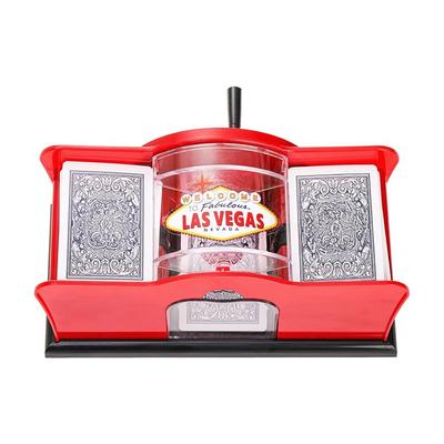Manual Card Shuffler 2 Deck with Hand Crank, Card Shuffler for Blackjack, Poker, Playing Card Dealer Machine Manual Card Mi