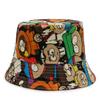 Fisherman Floral Printing Hat Outdoor Sun Protection Bucket Hat Fashion Gift