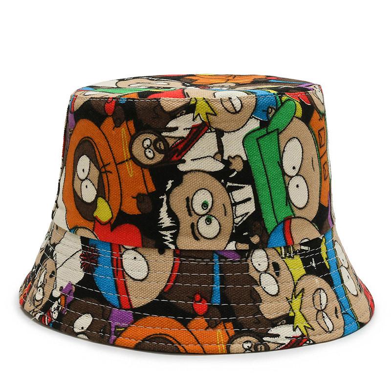 Fisherman Floral Printing Hat Outdoor Sun Protection Bucket Hat Gift Fashion